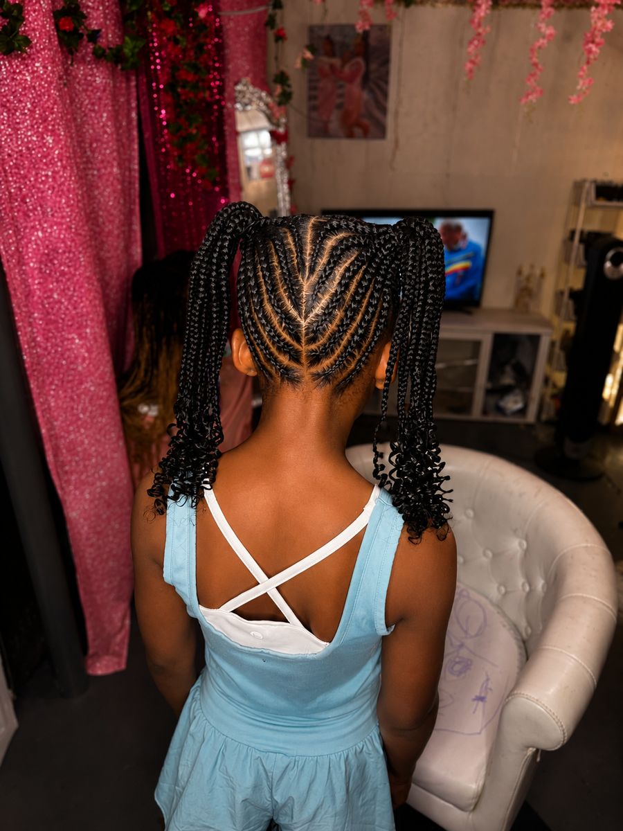 Kids Two Ponytails — Rabus Hair