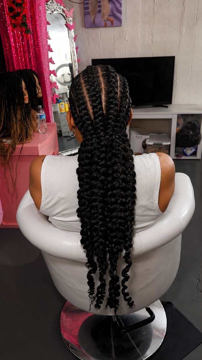 Six Braids with Butterfly Ends — Rabus Hair